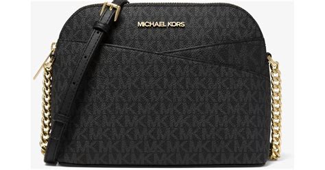 michael kors jet set travel medium logo crossbody bag black|Michael Kors Crossbody bag sale.